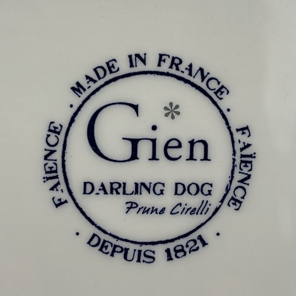 Gien "Virgile" Darling Dog Large Candy Tray - Picture 4 of 6